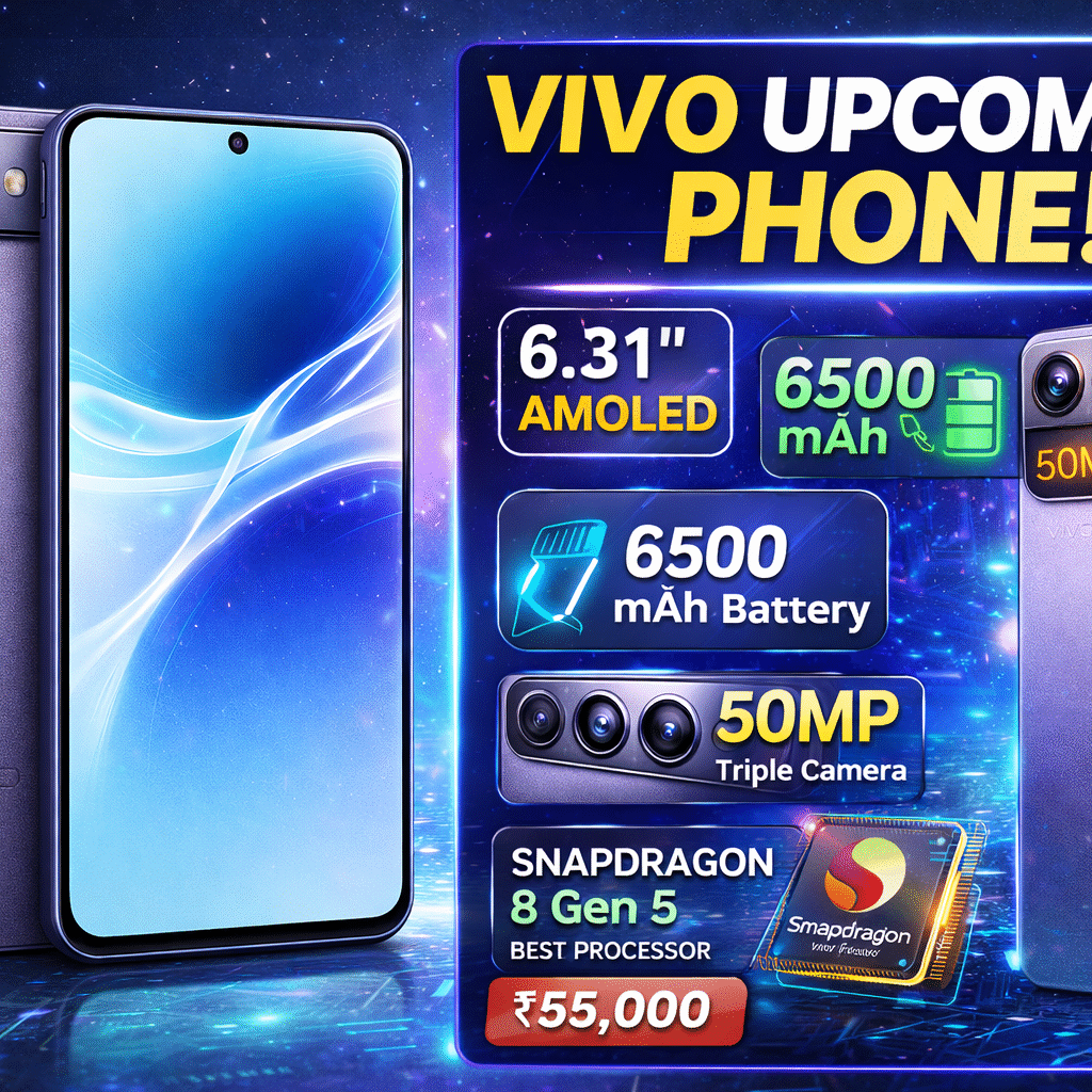 Vivo का नया 6500mAh Battery और Snapdragon 8 Gen 5 वाला Upcoming Smartphone – लॉन्च से पहले ही मचा रहा तहलका